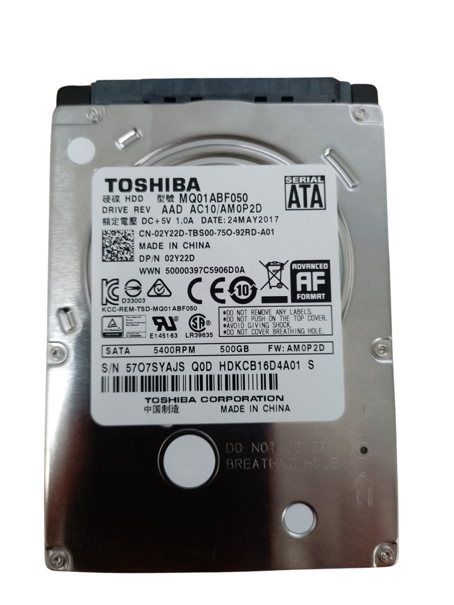 Toshiba 500GB 2.5` HDD