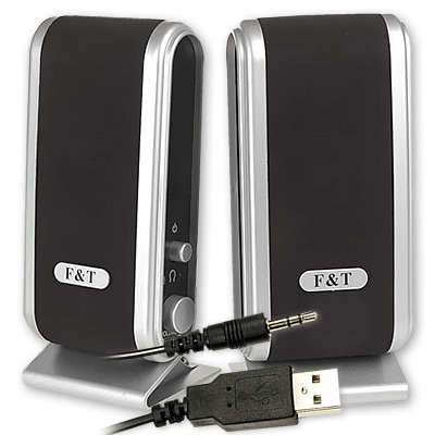 F & T - 2030 560W PMPO  USB SPEAKERS