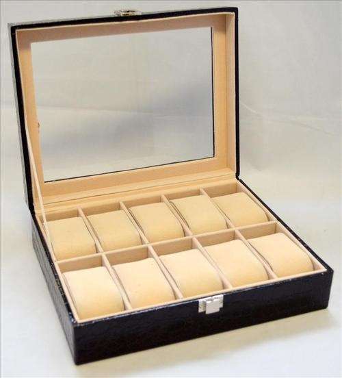 10 Slot Watch Display Case