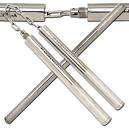 SILVER BATON NUNCHUCKS