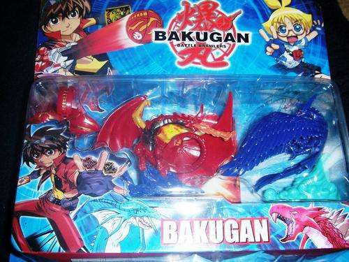 NEW!!!BAKUGAN 2 BATTLE FIGURINES AND A SMALL BRAWLER----DRAGO ---WOW!!!