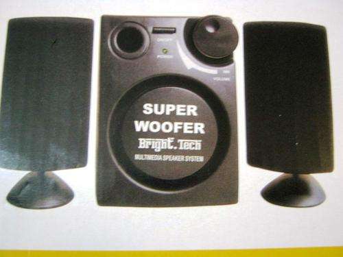 BRIGHT TECH HIGH PERFORMANCE 2.1 MULTIMEDIA SPEAKER WITH WOOFER