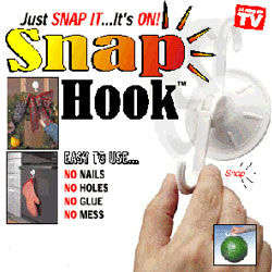 SNAP HOOK    8 HOOK VALUE PACK      JUST SNAP IT ON