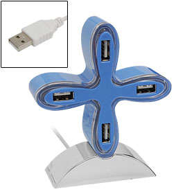 4 PORT  USB HUB WITH LIGHT