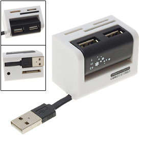 COMBO CARD READER     ALL IN 1 CARD READER AND 2 PORT USB HUB