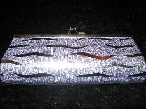 STUNNING SILVER  CLUTCH BAG