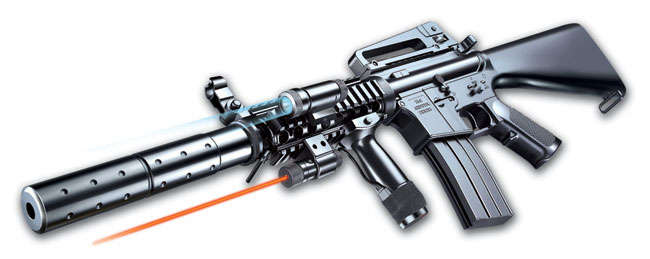 M16 - A6  ASSAULT RIFLE BB GUN WITH LASER AND TORCH