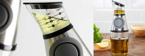 PRESS & MEASURE    OIL & VINEGAR DISPENSER