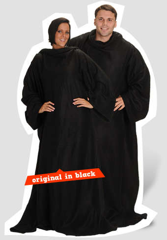 SNUGGIE THE BLANKET WITH SLEEVES            BLACK