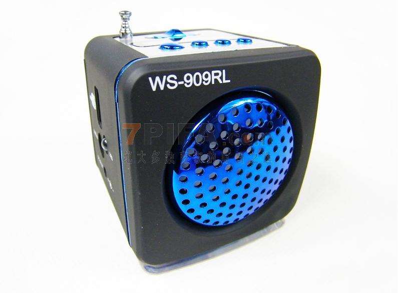 MINI MP3 SPEAKER SYSTEM  WS-909RL WITH FM RADIO