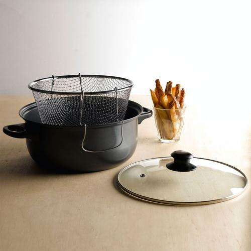 PRO CUISINE ---NON STICK 3 PIECE DEEP FRYER