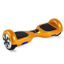 SELF BALANCING SCOOTER / HOVERBOARD / GOLD IN COLOUR / WITH REMOTE / LED LIGHTS