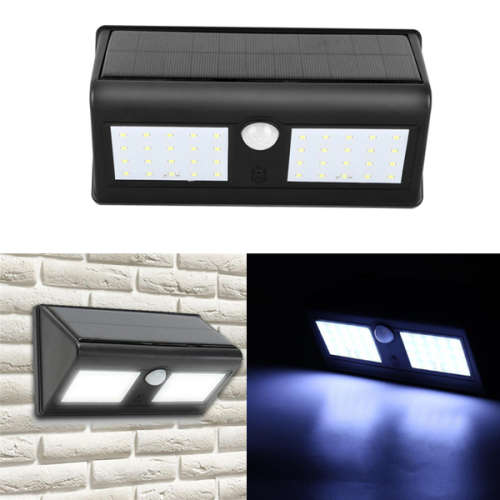 DOUBLE PANEL , 48 LED SOLAR SENSOR LIGHT / PIR MOTION DETECTION