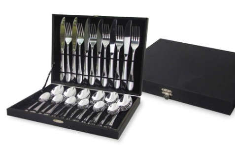 24 PIECE STAINLESS STEEL CUTLERY SET