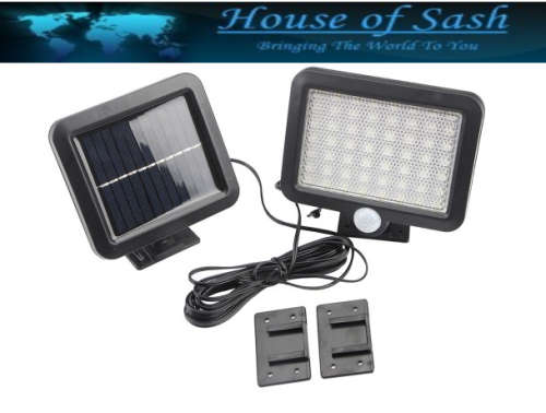56 LED SOLAR LIGHT / PIR MOTION DETECTION / 200 LUMENS / EXTREMELY BRIGHT