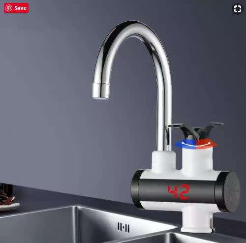 INSTANT HOT WATER FAUCET / TANKLESS / 3000W / HEATING 30 TO 60 DEGREES CELSIUS