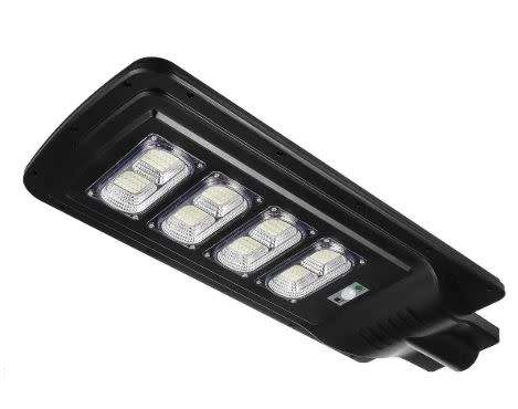 100W SOLAR STREET LAMP / LED SOLAR LIGHT / MOTION SENSOR / IP65 WATERPROOF / INCL. WALL MOUNT POLE