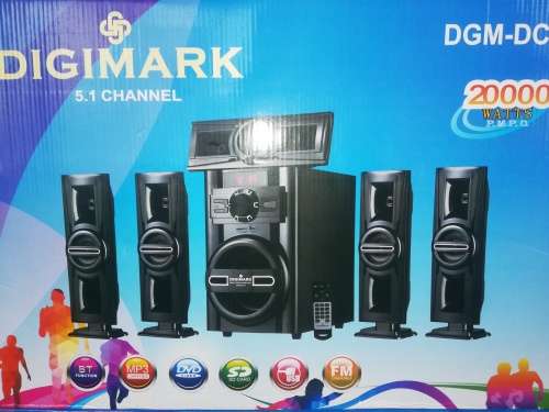 DIGIMARK 5.1 CHANNEL HOME THEATER SYSTEM / 20000W P.M.P.O / DVD / FM / MP3 / BT / SD CARD