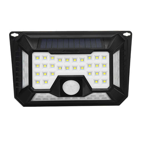 66 LED SOLAR WALL LIGHT  / 1200mAH BATTERY / 3 SETTINGS / 5000k / MOTION DETECTION / USB CHARGING