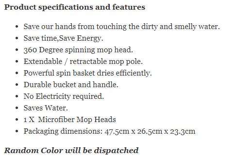 360 DEGREE ROTATING MOP