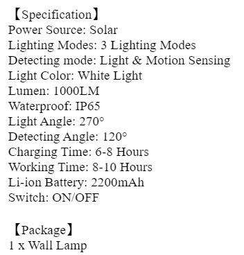 122 SMD LED SOLAR WALL LIGHT  3 SETTINGS  IP65 WATERPROOF  EXTREMELY BRIGHT