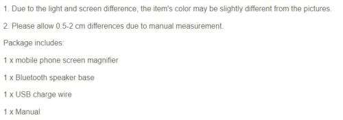 6D MOBILE BLUETHOOTH SPEAKER - HD MAGNIFIER