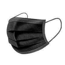 BLACK DISPOSABLE FACE MASKS