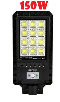 150W SOLAR STREET LAMP, MOTION SENSOR, IP65 WATERPROOF, REMOTE, 3 MODE SETTING