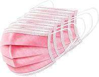 PINK DISPOSABLE FACE MASKS