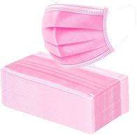 PINK DISPOSABLE FACE MASKS