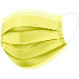 YELLOW DISPOSABLE FACE MASKS