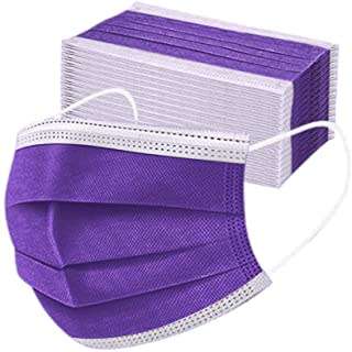 PURPLE DISPOSABLE FACE MASKS