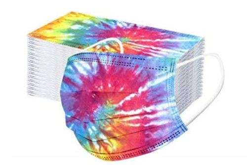 MULTI COLOUR DISPOSABLE FACE MASKS