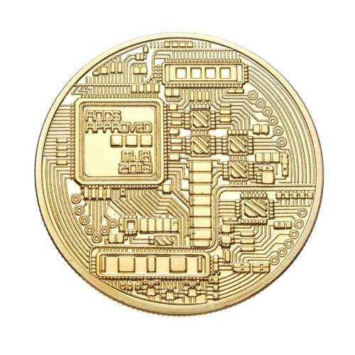 Gold Bitcoin Model Commemorative Coins BTC Metal Coin Decorations