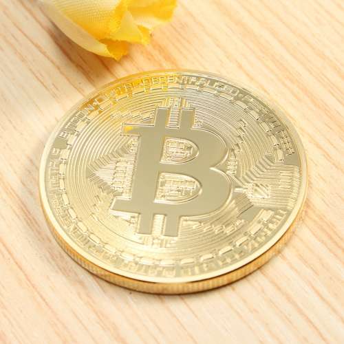 Gold Bitcoin Model Commemorative Coins BTC Metal Coin Decorations