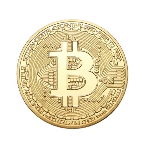 Gold Bitcoin Model Commemorative Coins BTC Metal Coin Decorations