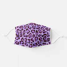 PURPLE LEOPARD DISPOSABLE FACE MASKS