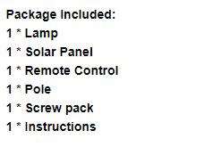 450W SOLAR FLOODLIGHT / REMOTE CONTROL / 3 MODE SETTINGS / POLE INCLUDED