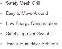 DIGIMARK HEATER / 3 BAR / FAN and HUMIDIFIER / 500W - 1500W HEAT SETTINGS