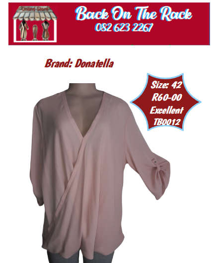 Donetella - Pink Ladies Top  - Excellent condition