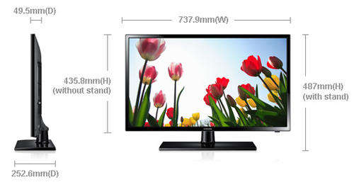 SAMSUNG UA32F4000 32" HD LED TV CMR 100Hz, Triple Protector, 2 HDMI, Connectshare Movie