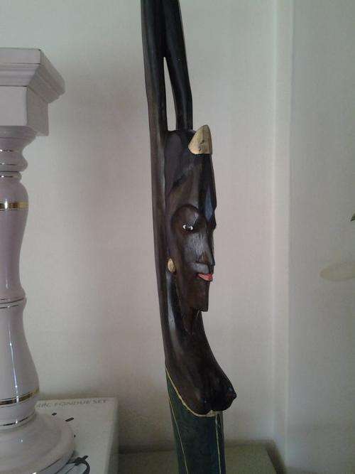 Wooden Egyptian woman Statue - about 1.8 meters high