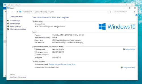 i5  Desktop  8GB RAM  500GB