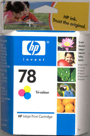 HP 78 Tri-Color Ink Cartridge