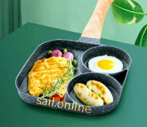 Aluminum 3 Division Frying Pan