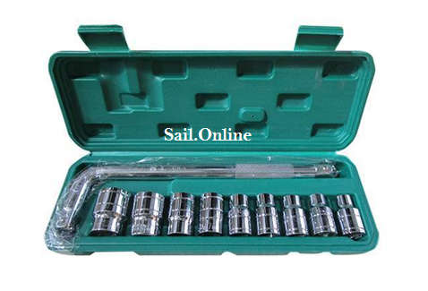 Brand New Stainless Steel 10 Piece Socket Wrench set