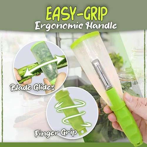NEW Multifunctional Skin Peeler Tool with Storage Container