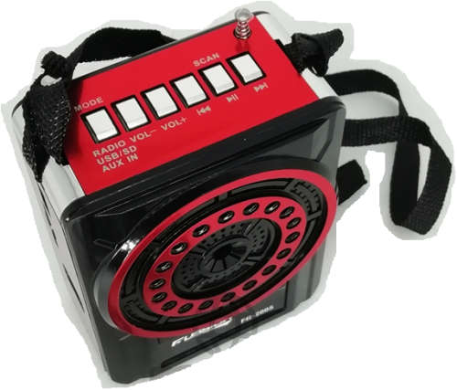 New Portable Mp3 Radio Speaker with LED Torch Light
