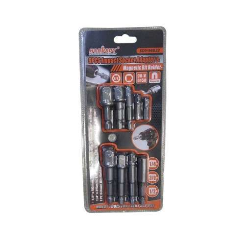 New Stainless Steel 9 Pcs Impact Socket Adapter Set!