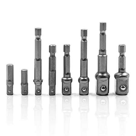 New Stainless Steel 9 Pcs Impact Socket Adapter Set!